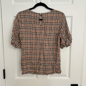 A new day plaid t-shirt